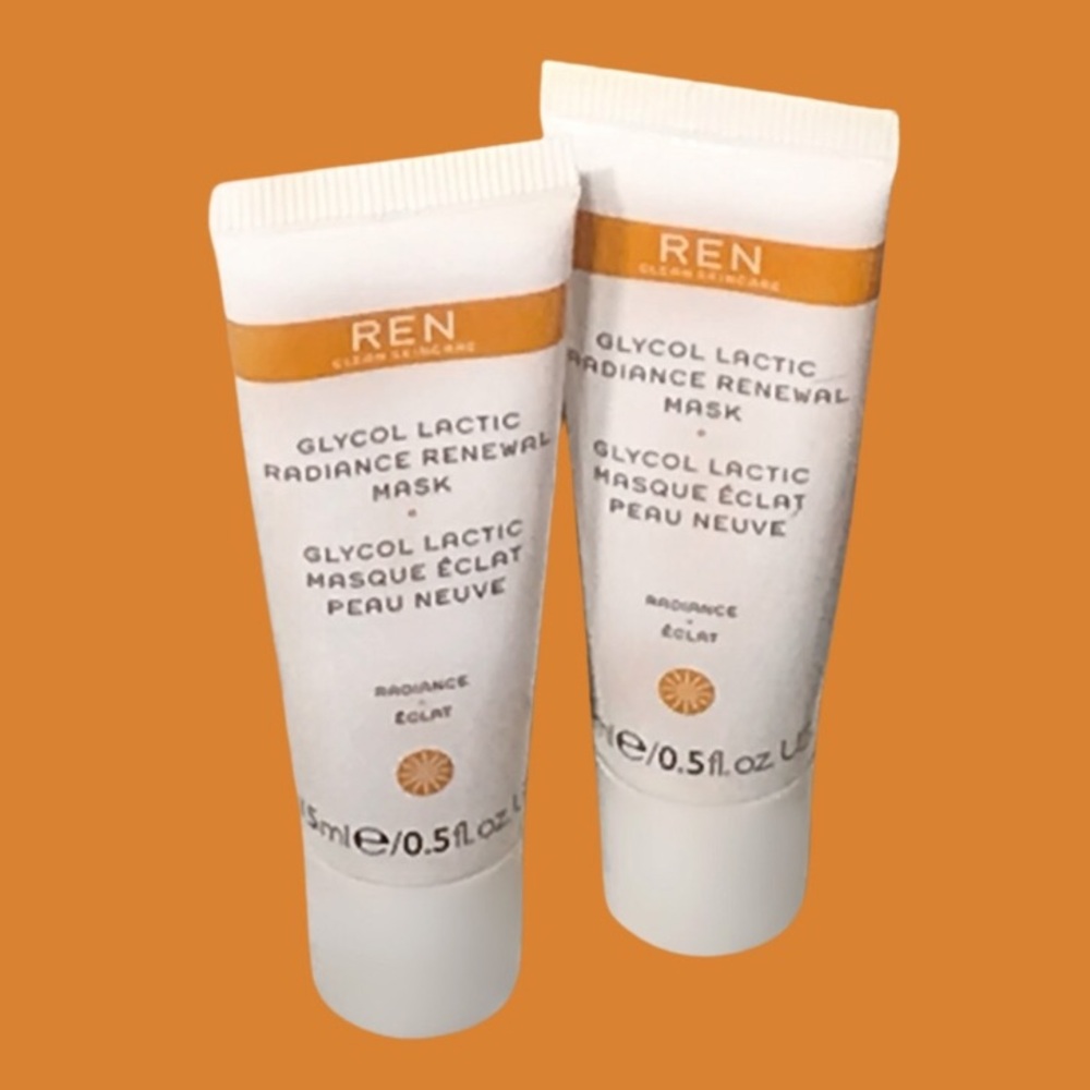 REN Glycol Lactic Radiance Renewal Mask DUO 15ml x2 - Brand has Shut Down *NEW